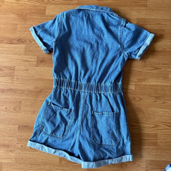 Gianni Bini Denim Romper Size Medium - Picture 6 of 11